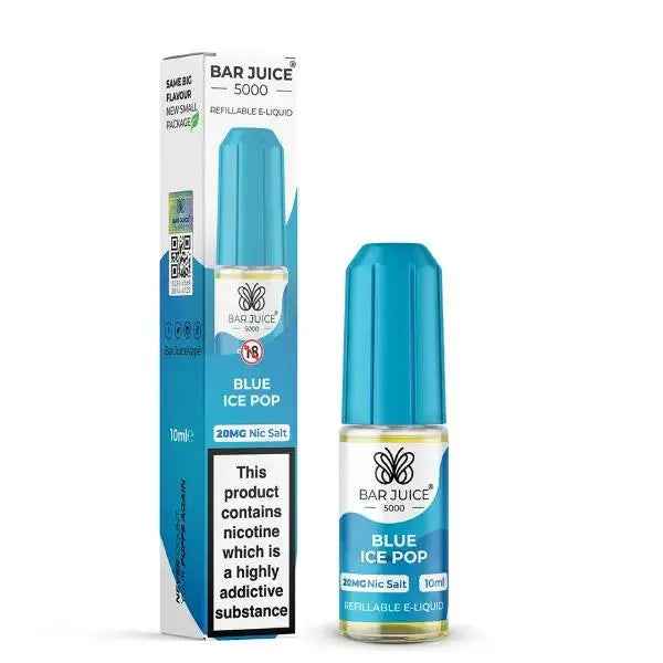 Blue Ice Pop Nic Salt E-Liquid by Bar Juice 5000 10ml - Absolute Vape
