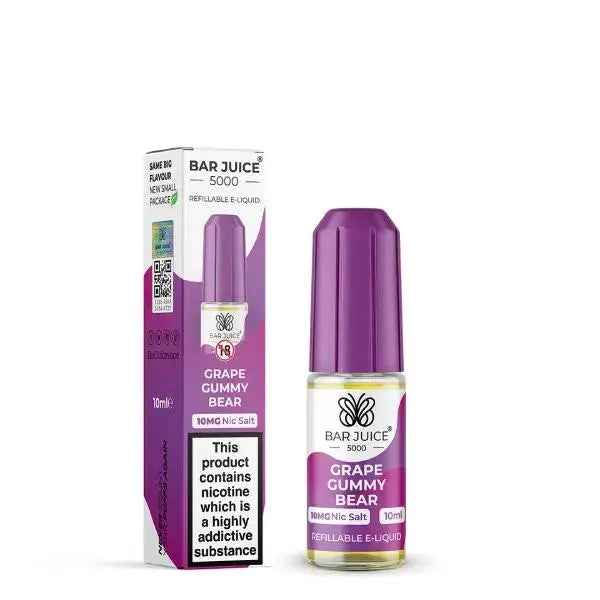 Grape Gummy Bear Nic Salt E-Liquid by Bar Juice 5000 10ml - Absolute Vape