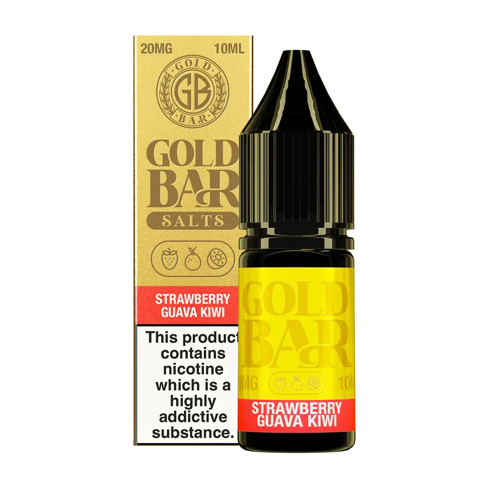 Strawberry Guava Kiwi Nic Salt E-Liquid by Gold Bar 10ml - Absolute Vape