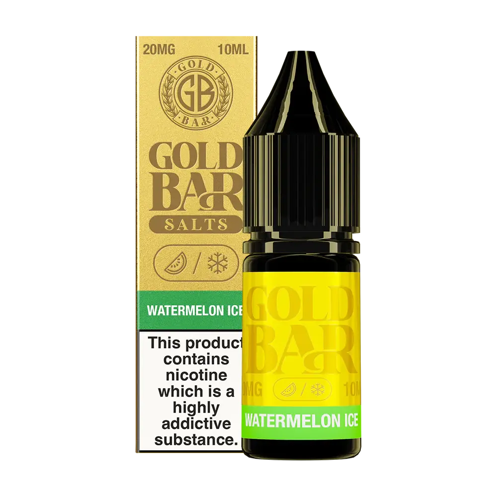 Watermelon Ice Nic Salt E-Liquid by Gold Bar 10ml - Absolute Vape