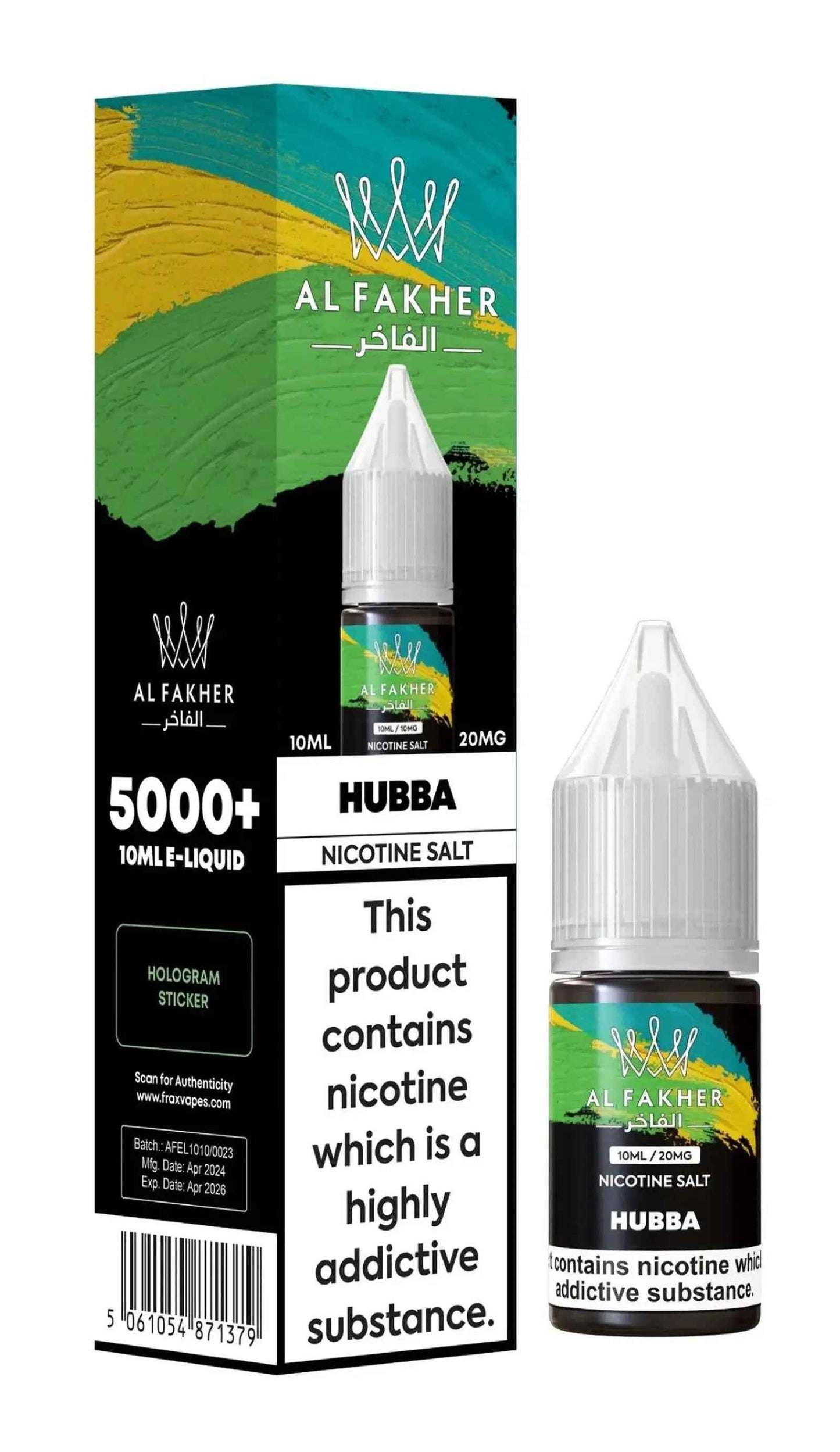 Hubba Nic Salt E-Liquid by Al Fakher 10ml - Absolute Vape