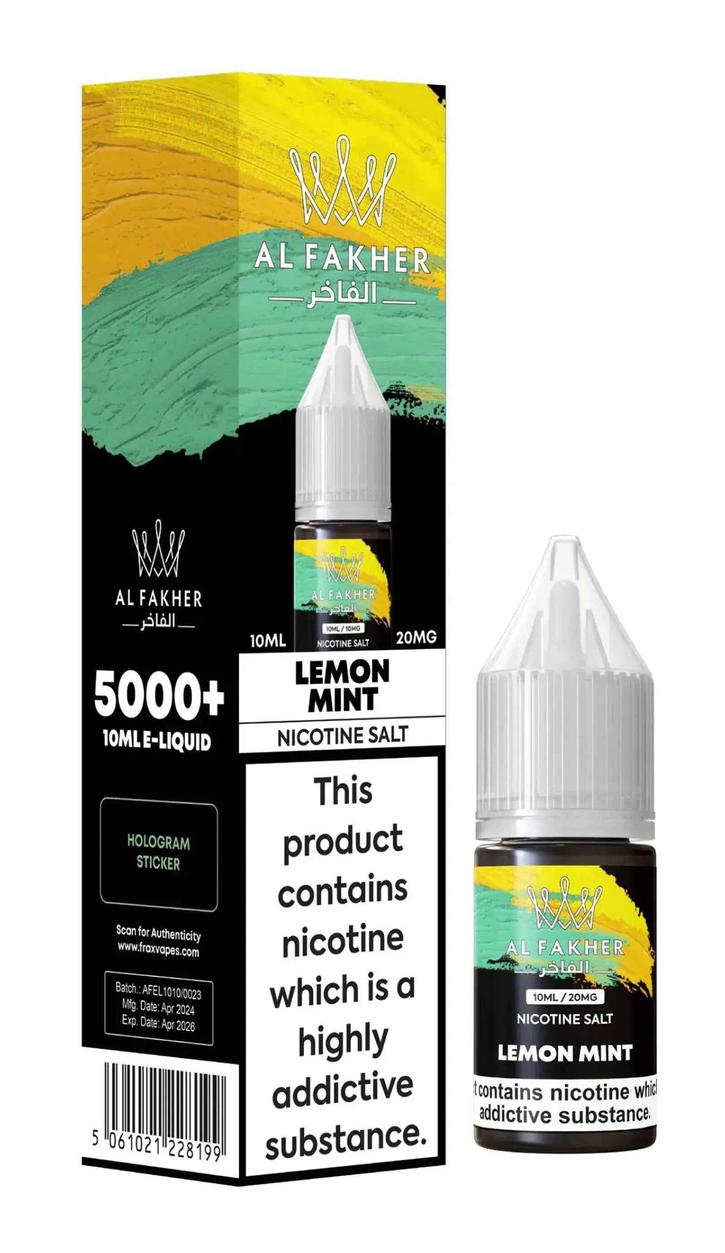 Lemon Mint Nic Salt E-Liquid by Al Fakher 10ml - Absolute Vape