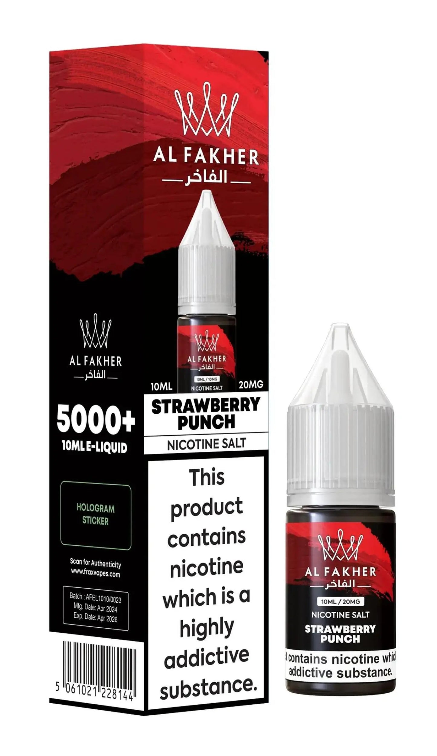 Strawberry Punch Nic Salt E-Liquid by Al Fakher 10ml - Absolute Vape