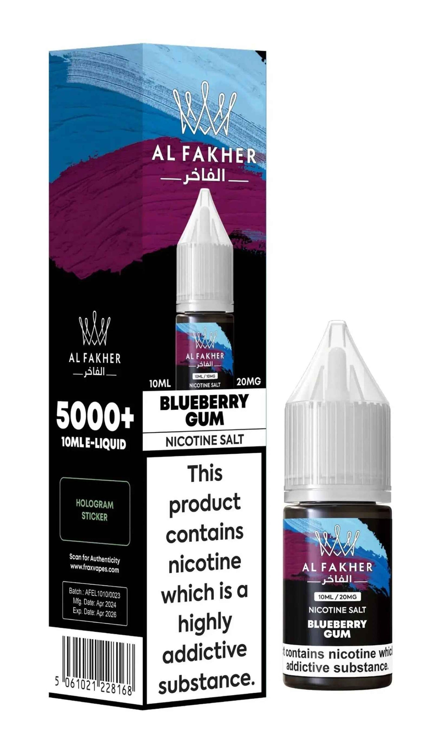 Blueberry Gum Nic Salt E-Liquid by Al Fakher 10ml - Absolute Vape