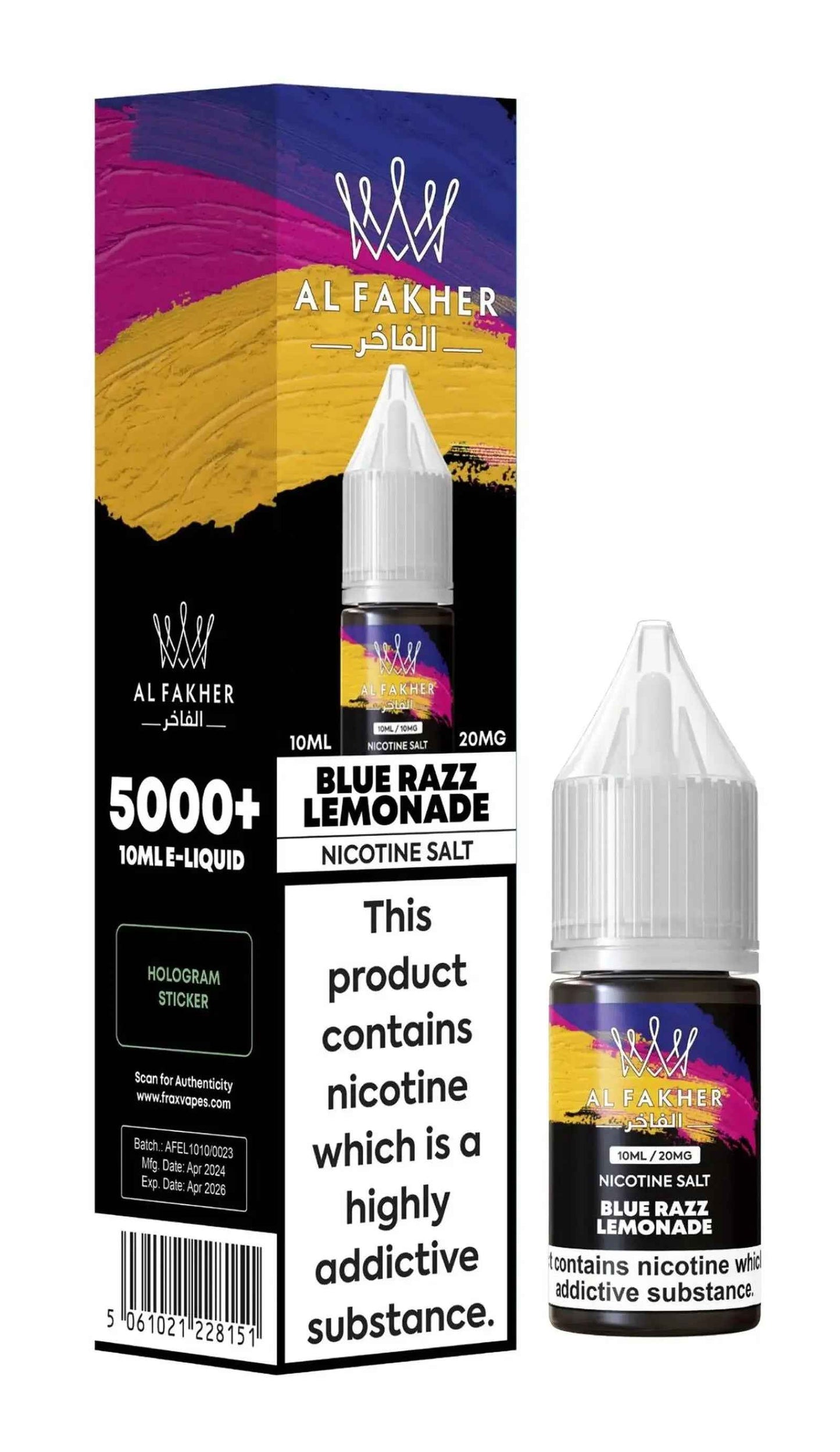 Blue Razz Lemonade Nic Salt E-Liquid by Al Fakher 10ml - Absolute Vape