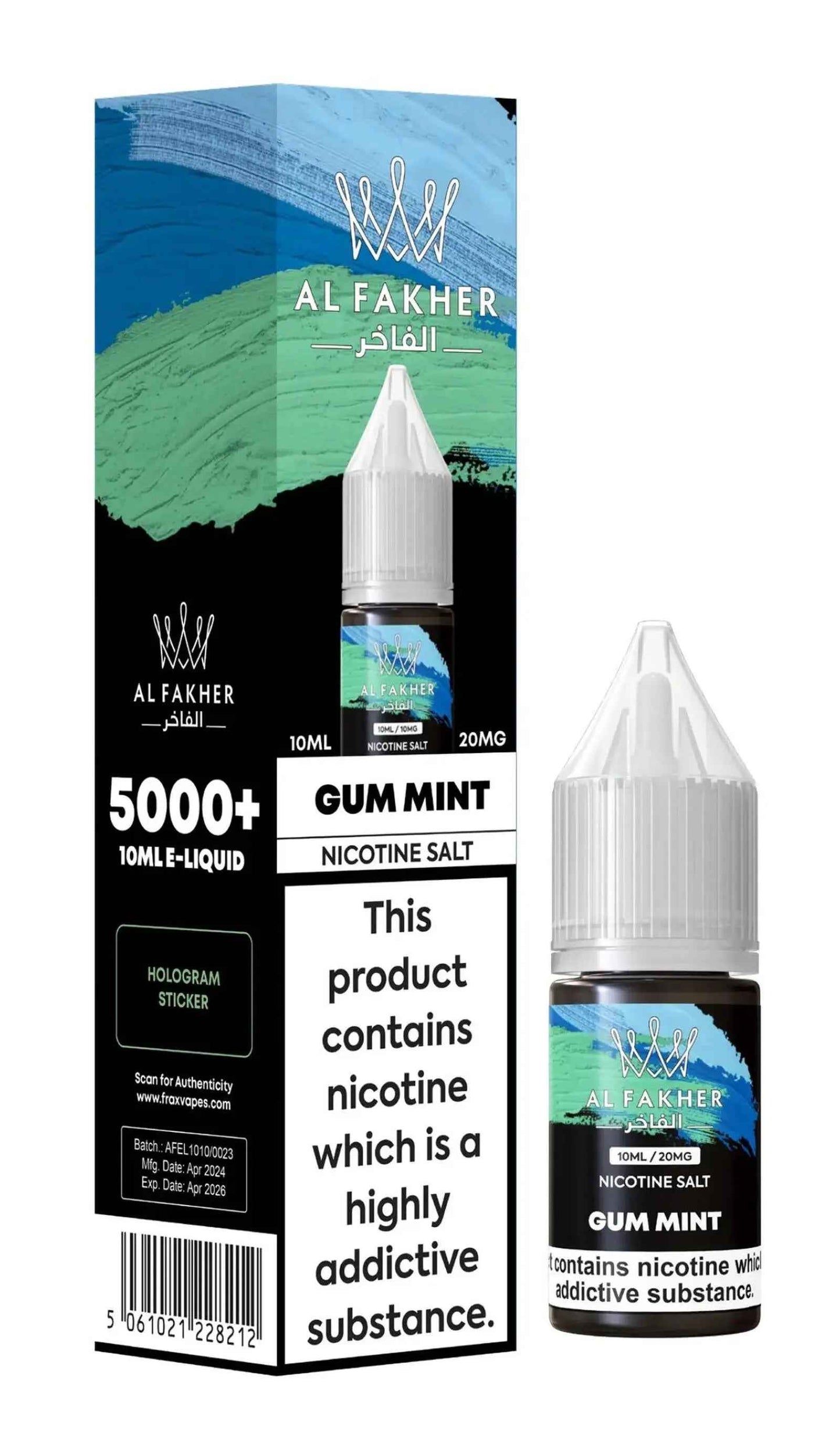 Gum Mint Nic Salt E-Liquid by Al Fakher 10ml - Absolute Vape