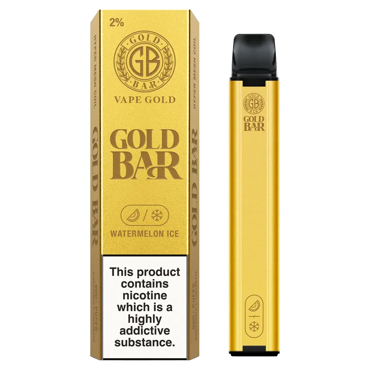 Gold Bar Disposable Vape 20mg - Absolute Vape