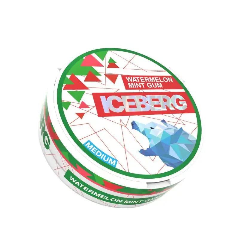 Watermelon Mint Gum Nicotine Pouches Light by Ice Berg 20mg/g - Absolute Vape