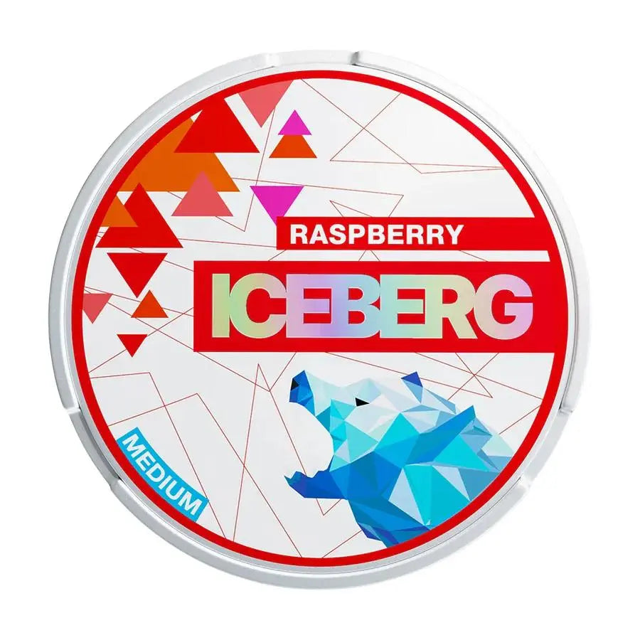 Raspberry Light Nicotine Pouches by Ice Berg 20mg/g - Absolute Vape
