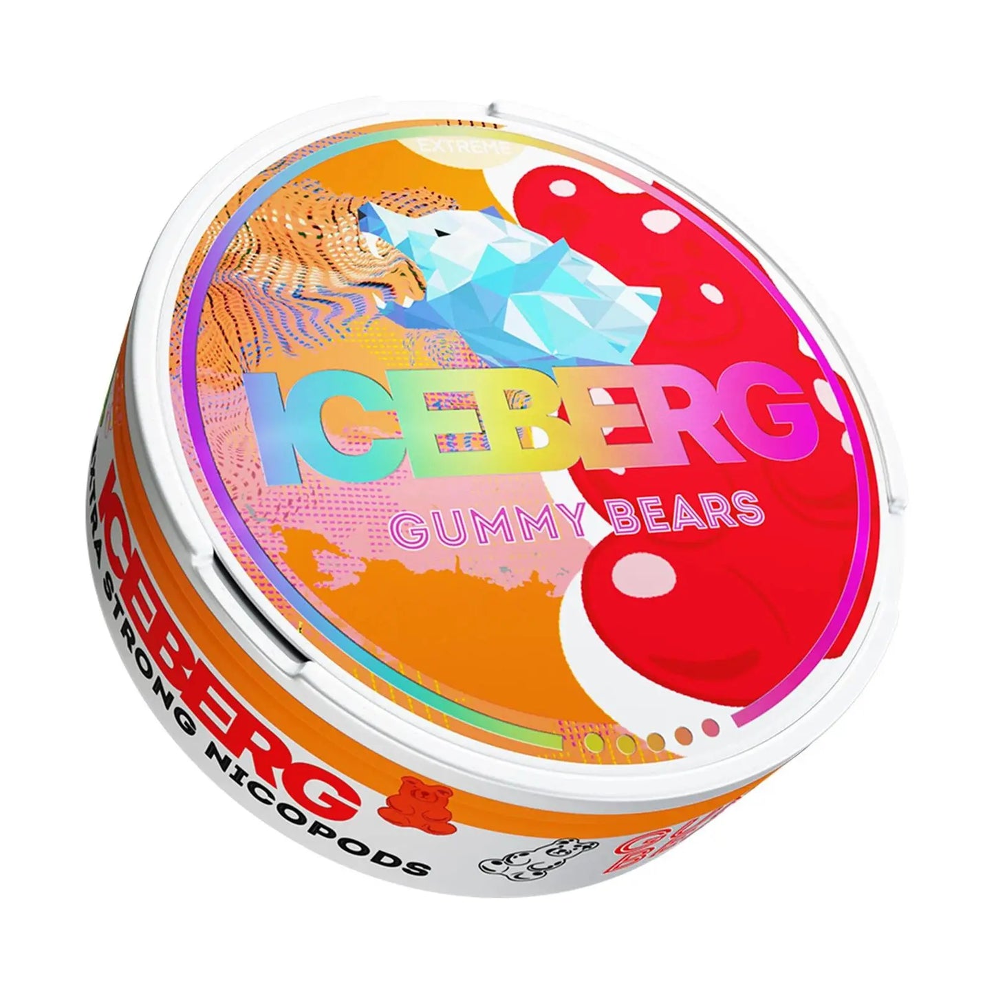 Gummy Bear Extra Strong Nicotine Pouches by Ice Berg 120mg/g - Absolute Vape