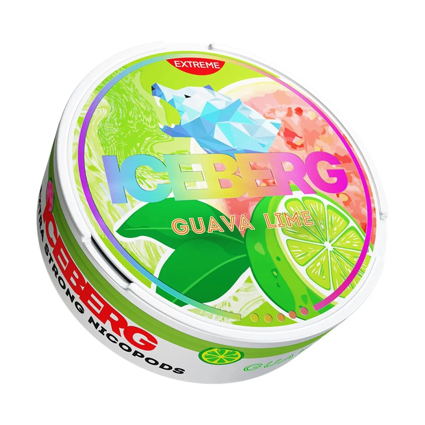 Guava Lime Extra Strong Nicotine Pouches by Ice Berg 120mg/g - Absolute Vape