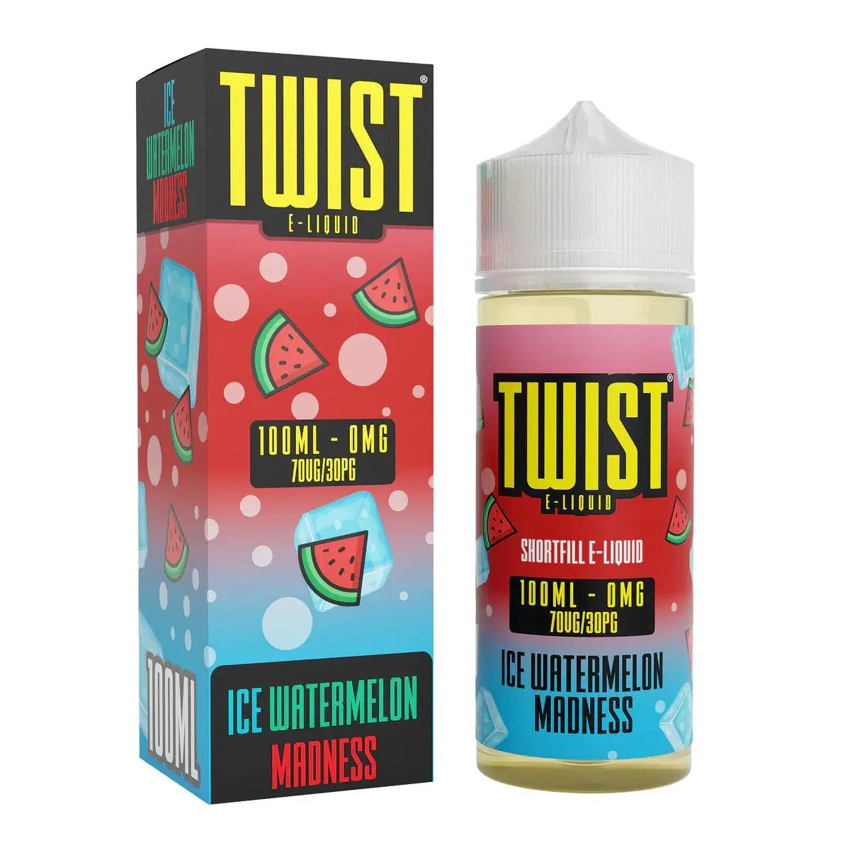 Ice Watermelon Madness Shortfill E-liquid by Twist Juice 100ml - Absolute Vape