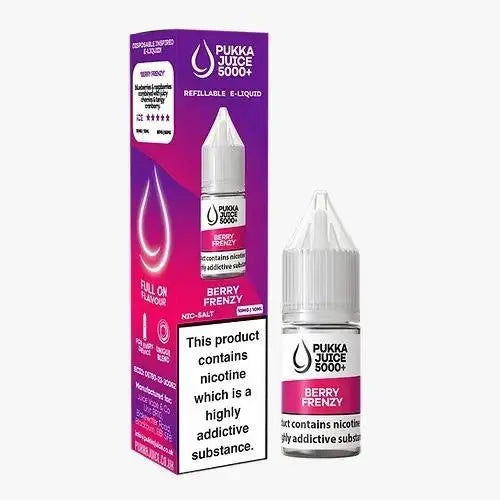 Berry Frenzy Nic Salt E-Liquid by Pukka Juice 5000 10ml - Absolute Vape