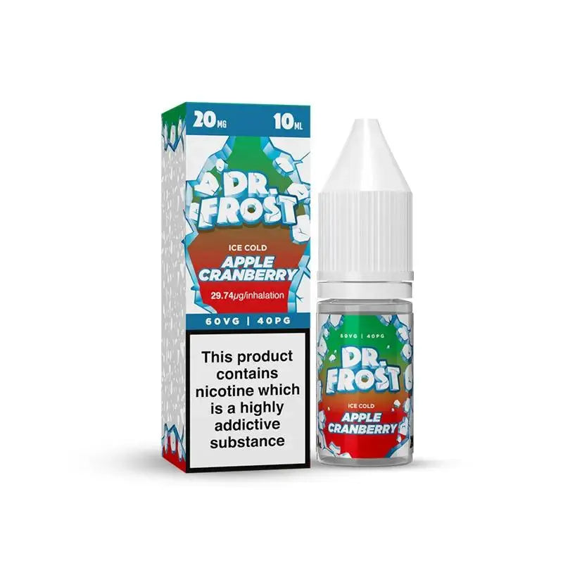 Apple & Cranberry Ice Nic Salt E-Liquid by Dr Frost 10ml - Absolute Vape