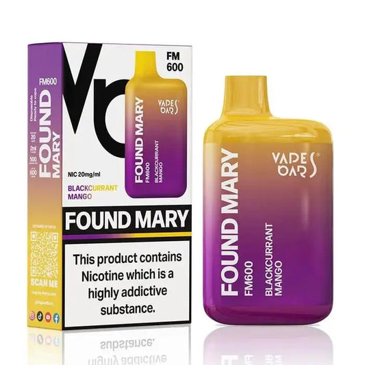 Found Mary FM600 Disposable Vape - 20mg Absolute Vape