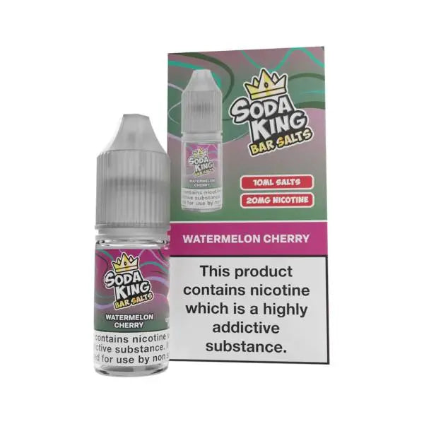 Watermelon Cherry Nic Salt E-Liquid by Soda King Bar Salts 10ml - Absolute Vape
