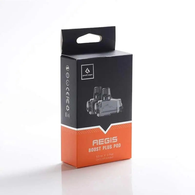 authentic-geekvape-aegis-boost-plus-mod-pod-system-vape-kit-replacement-empty-pod-cartridge-black-55ml-2-pcs