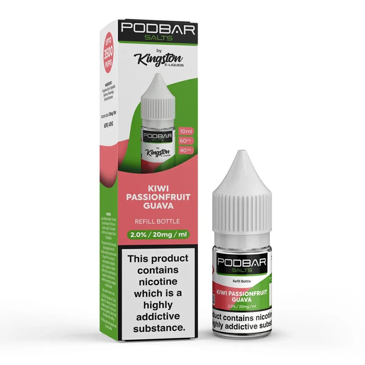 Podbar-Salts-Single-10ml-Kiwi-Passionfruit-Guava-20mg-16481badc7af10