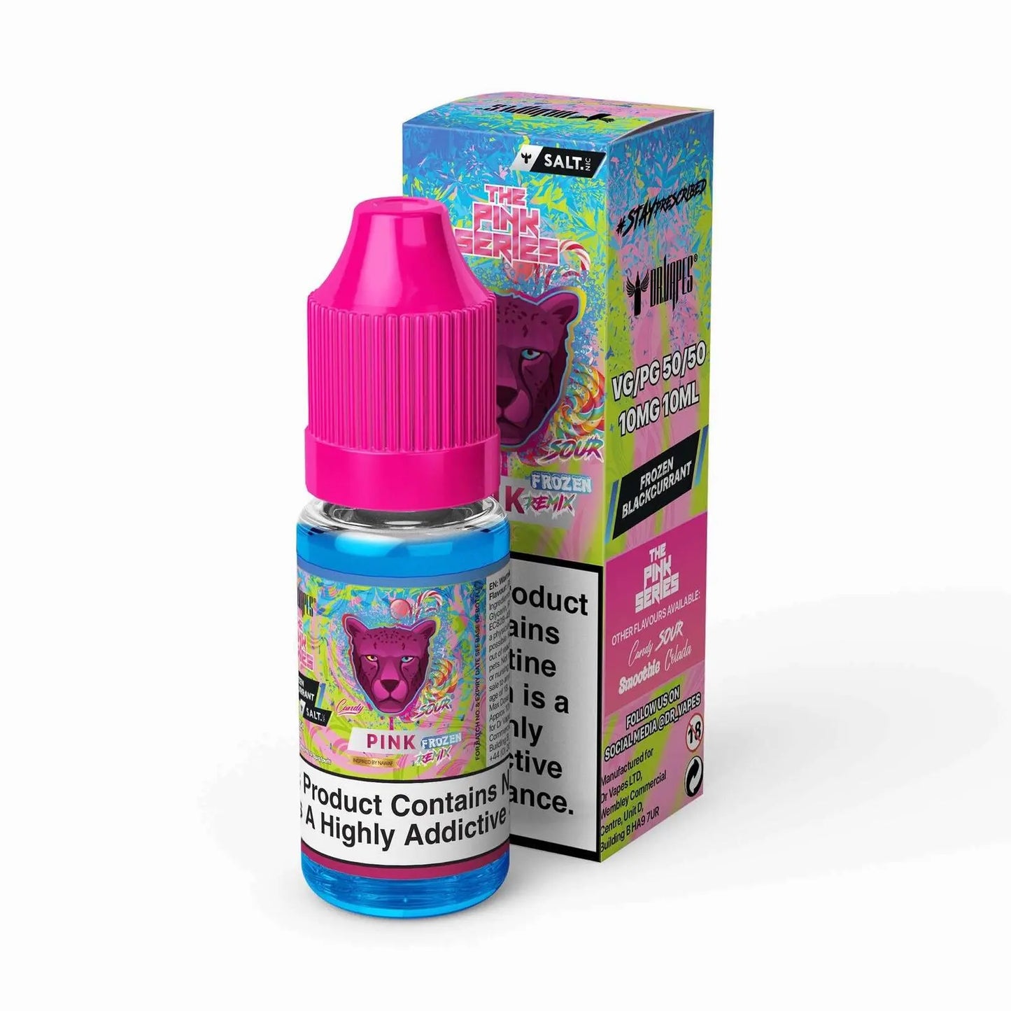 Pink Sour Frozen Remix Nic Salt E-Liquid by Dr Vapes 10ml - Absolute Vape