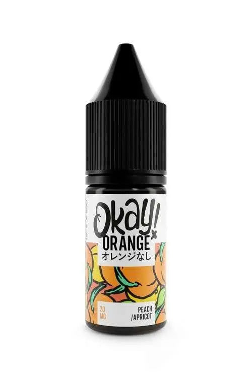 Peach Apricot Nic Salt E-Liquid by Okay ! Orange 10ml - Absolute Vape