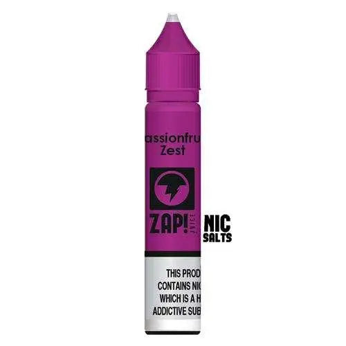 Passionfruit Zest Nic Salt E liquid by ZAP! 10ml - Absolute Vape