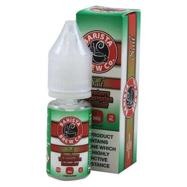 Strawberry Watermelon Refresher Nic Salt E-liquid by Barista Brew 10ml - Absolute Vape