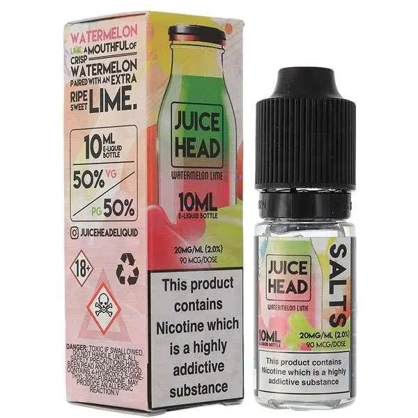 Watermelon Lime Nic Salt E-Liquid by Juice Head 10ml - Absolute Vape