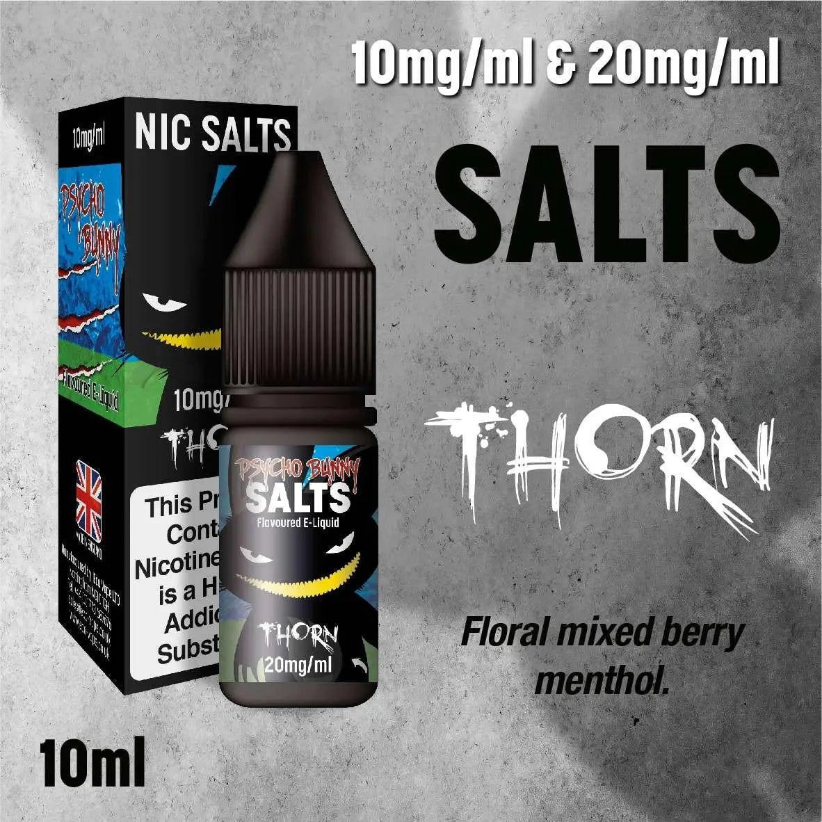 Thorn Nic Salt E-liquid by Psycho Bunny 10ml - Absolute Vape