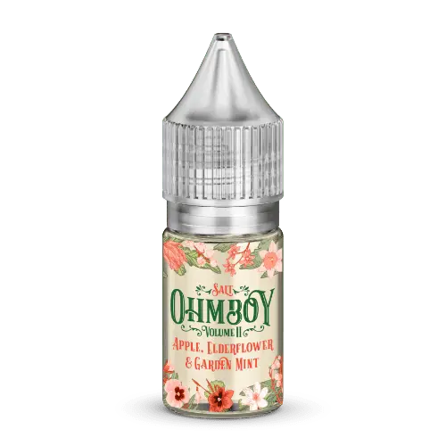 Apple, Elderflower and Garden Mint Nic Salt E liquid by Ohm Boy Volume II 10ml - Absolute Vape