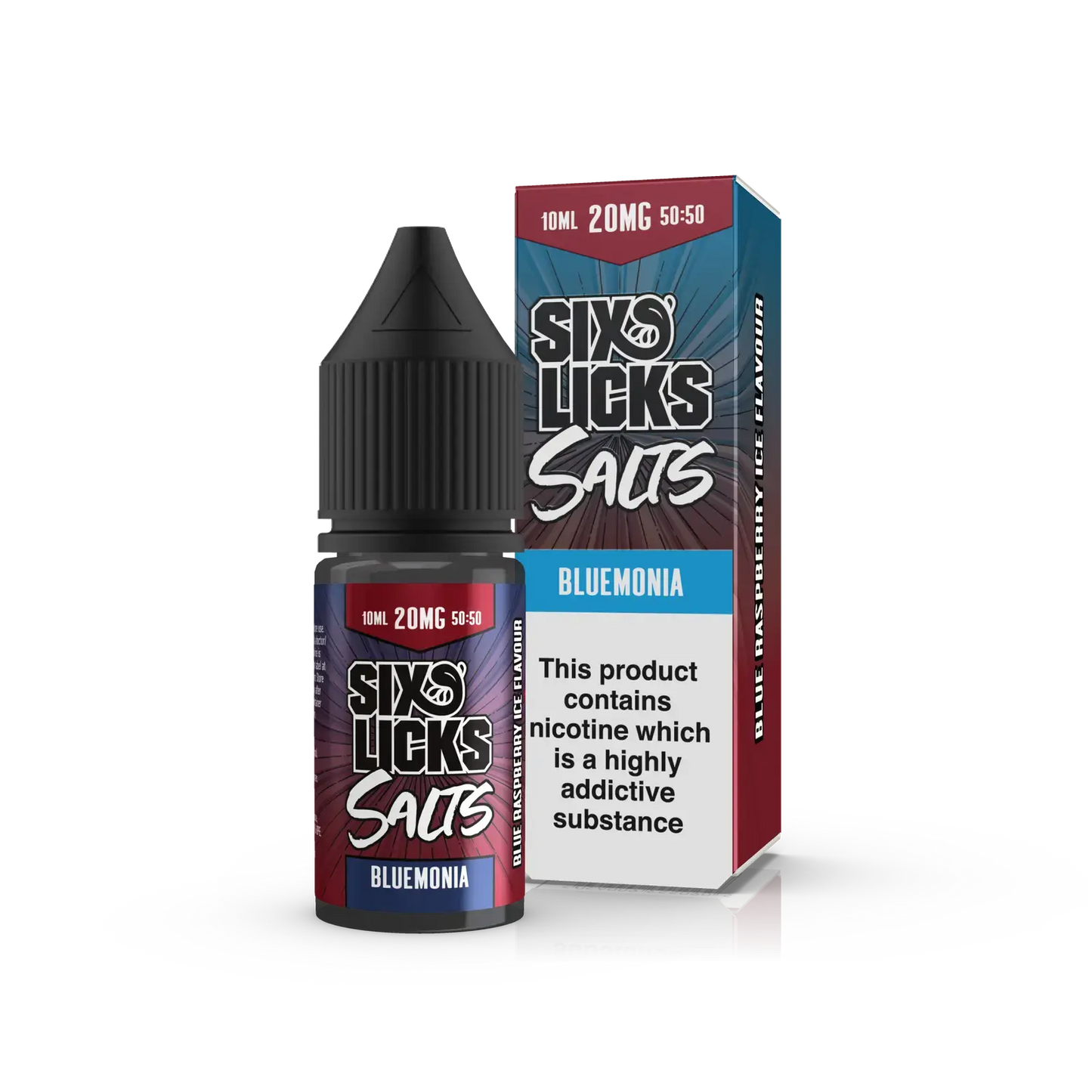 Bluemonia Nic Salt E-Liquid by Six Licks 10ml - Absolute Vape