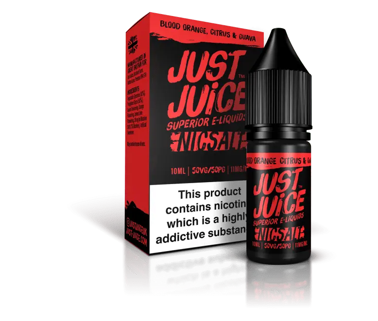 Blood Orange, Citrus & Guava Nic Salt E liquid by Just Juice 10ml - Absolute Vape