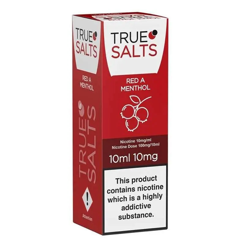 Red A Menthol Nic Salt E-Liquid by True Salts 10ml - Absolute Vape