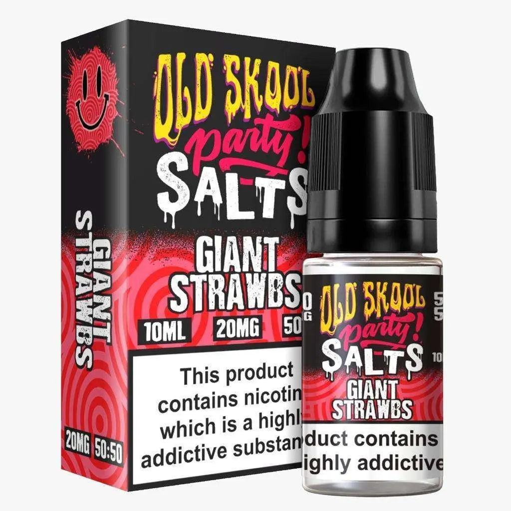 Giant Strawbs Nic Salt E-Liquid by Old Skool Party Salts 10ml - Absolute Vape