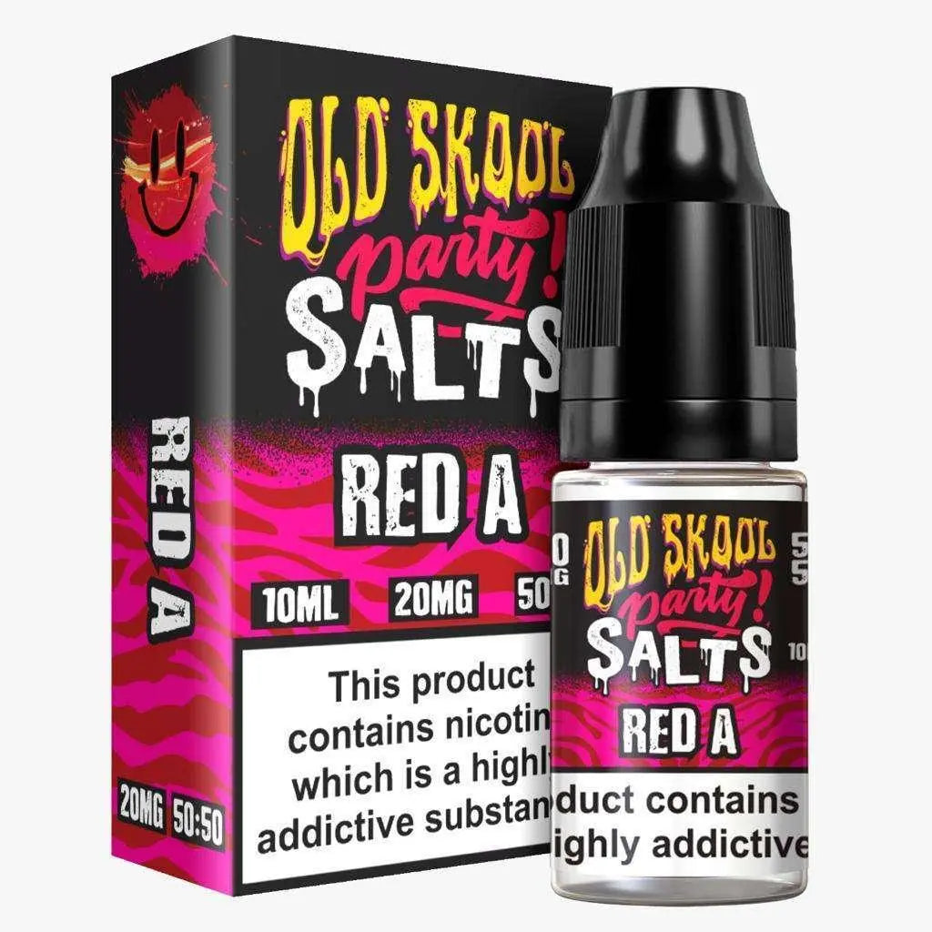 Red A Nic Salt E-Liquid by Old Skool Party Salts 10ml - Absolute Vape