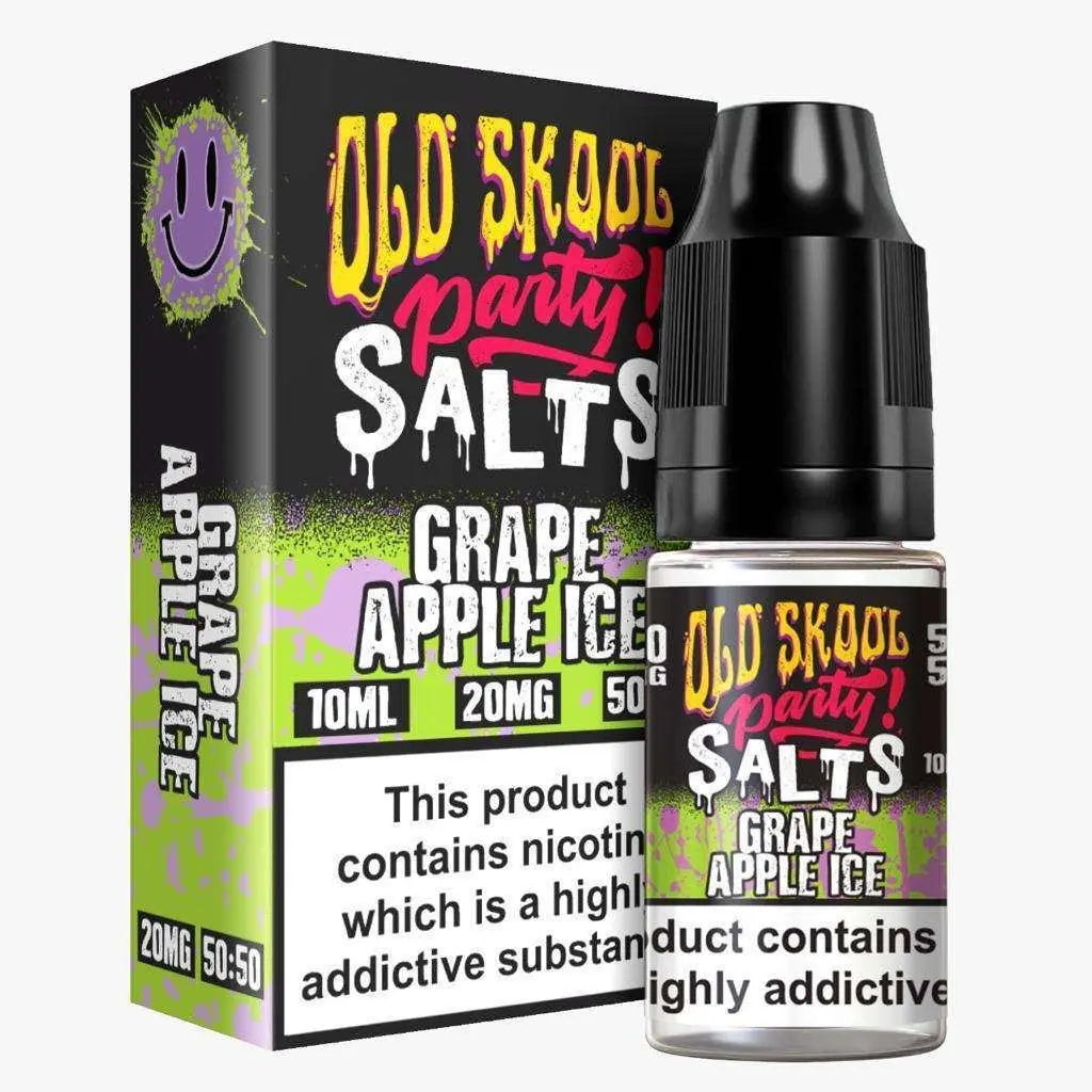 Grape Apple Ice Nic Salt E-Liquid by Old Skool Party Salts 10ml - Absolute Vape