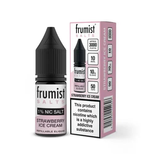 Strawberry Ice Cream Nic Salt E-Liquid by Frumist Salts 10ml - Absolute Vape