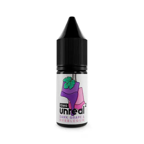 Dark Grape & Bubblegum Nic Salt E-Liquid by Unreal2 10ml - Absolute Vape