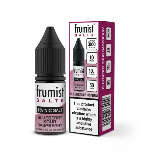 Blueberry Sour Raspberry Nic Salt E-Liquid by Frumist Salts 10ml - Absolute Vape