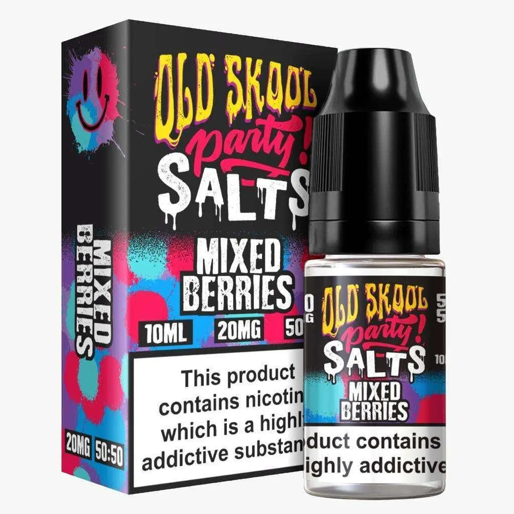 Mixed Berries Nic Salt E-Liquid by Old Skool Party Salts 10ml - Absolute Vape