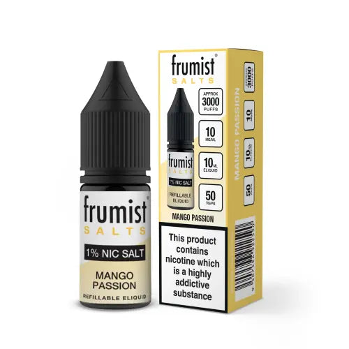 Mango Passion Nic Salt E-Liquid by Frumist Salts 10ml - Absolute Vape