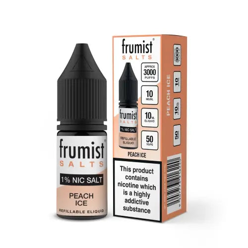 Peach Ice Nic Salt E-Liquid by Frumist Salts 10ml - Absolute Vape
