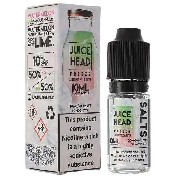 Watermelon Lime Freeze Nic Salt E-Liquid by Juice Head 10ml - Absolute Vape