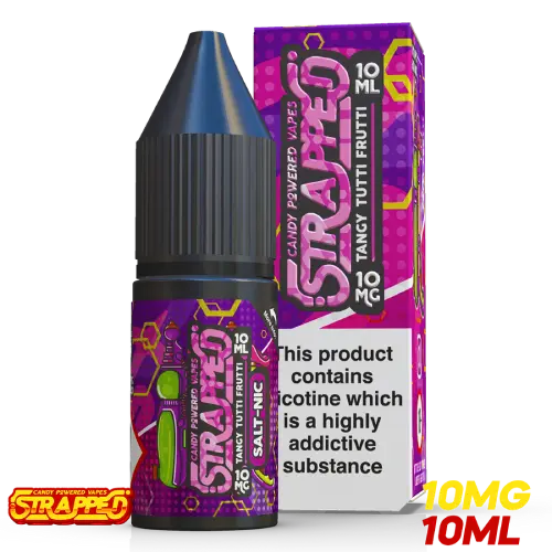 Tangy Tutti Frutti Nic Salt E Liquid by Strapped 10ml - Absolute Vape