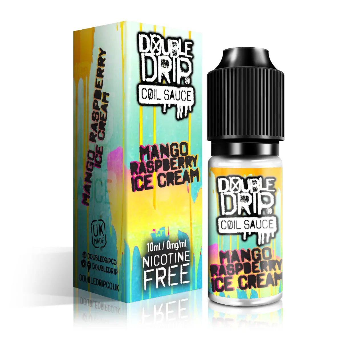 Double Drip E Liquid - Mango Raspberry Ice Cream - 10ml - Absolute Vape