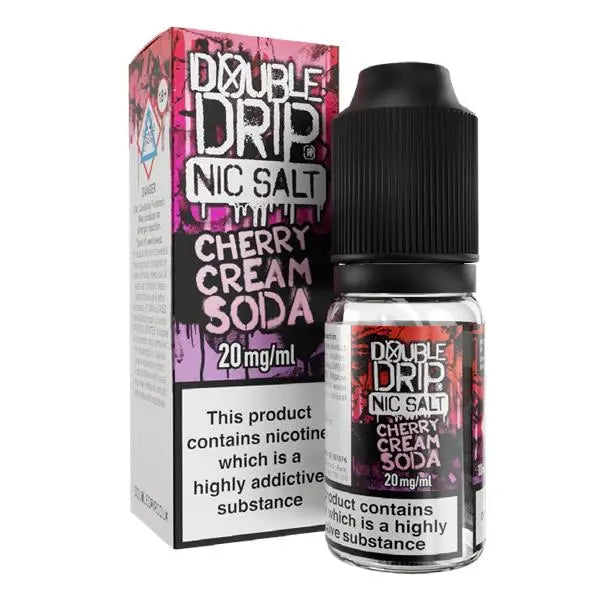 Cherry Cream Soda Nic Salt E-Liquid by Double Drip Salts 10ml - Absolute Vape