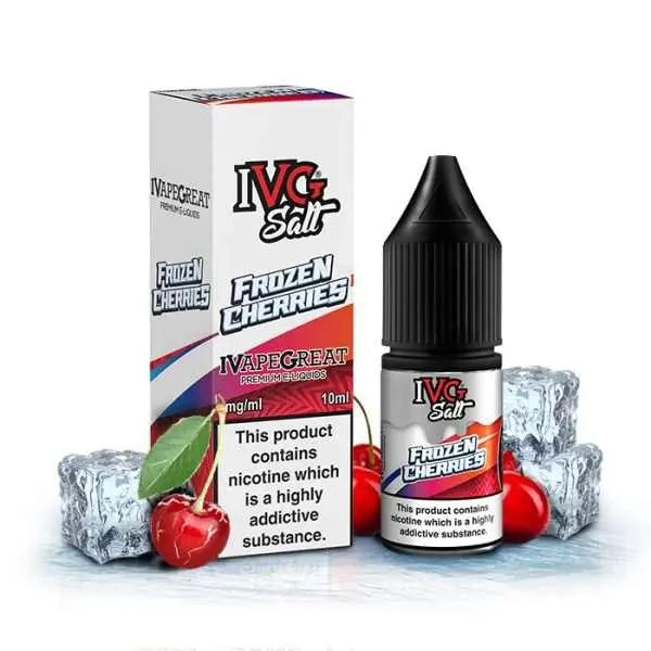 Frozen Cherries Nic Salt E-Liquid By IVG 10ml - Absolute Vape