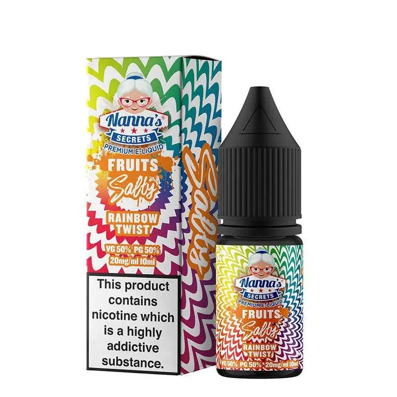 Rainbow Twist Nic Salt E-liquid by Nannas Secret Salt 10ml - Absolute Vape