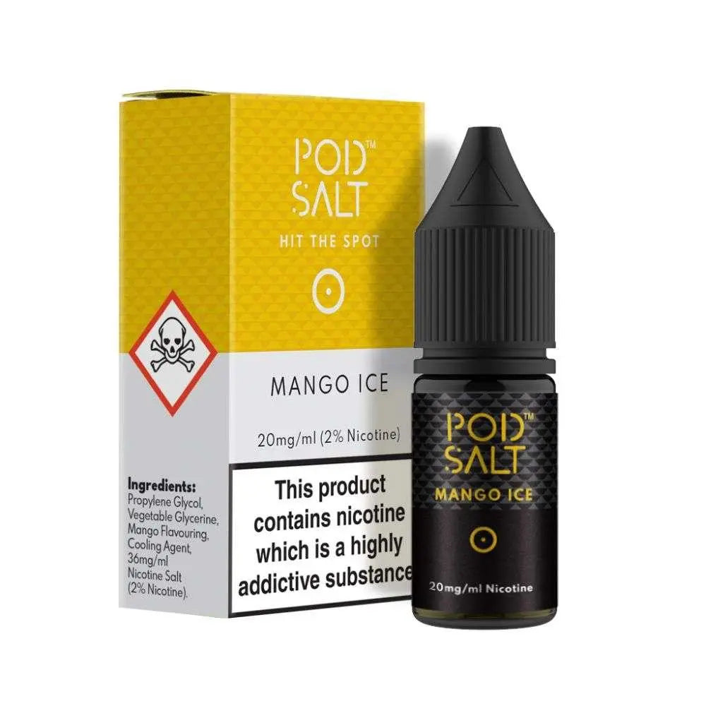 Mango Ice Nic Salt E-Liquid by Pod Salt 10ml - Absolute Vape