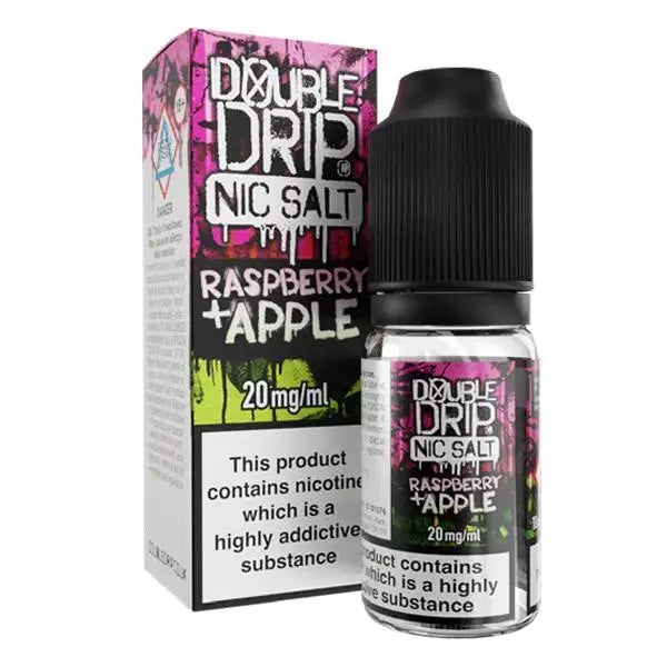 Raspberry Apple Nic Salt E-Liquid by Double Drip Salts 10ml - Absolute Vape