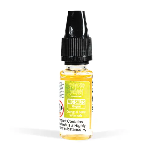 Orange & Berry Lemonade Nic Salt E-Liquid by Psycho Bunny 10ml - Absolute Vape